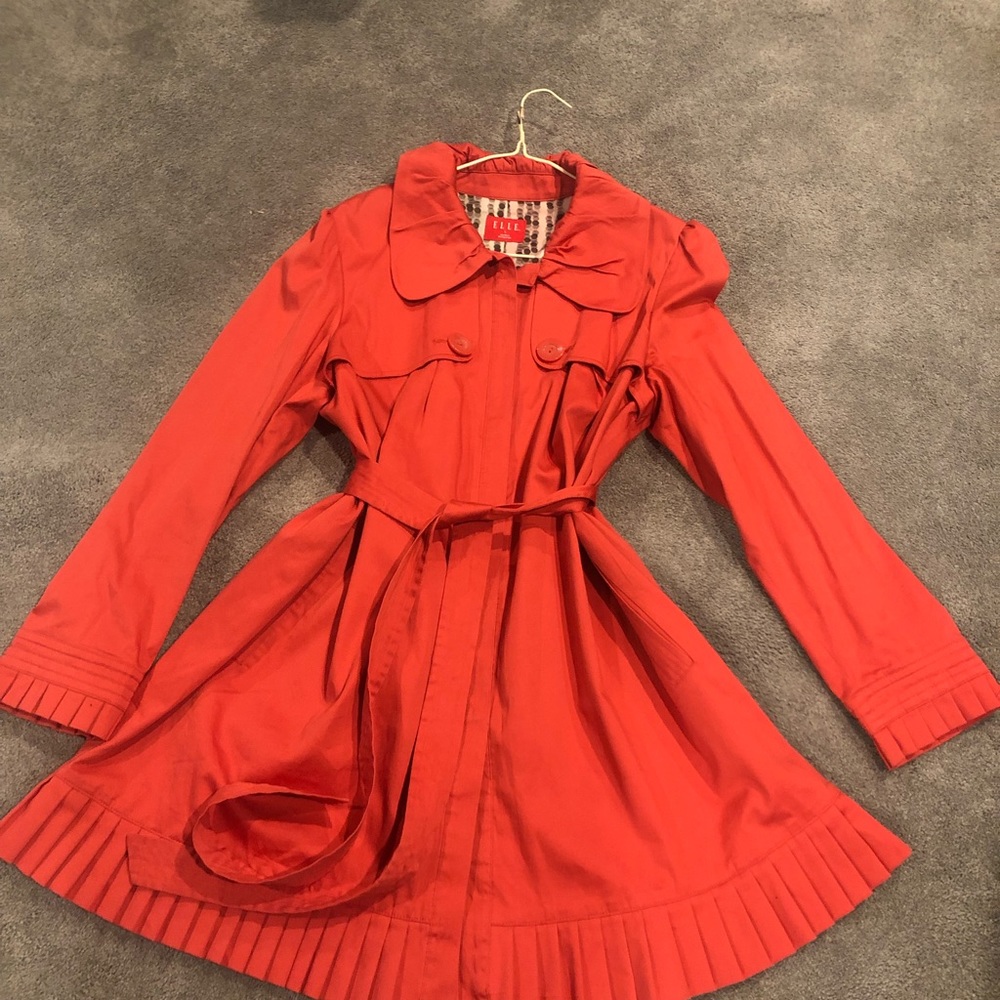 Elle spring light weight jacket with frills
